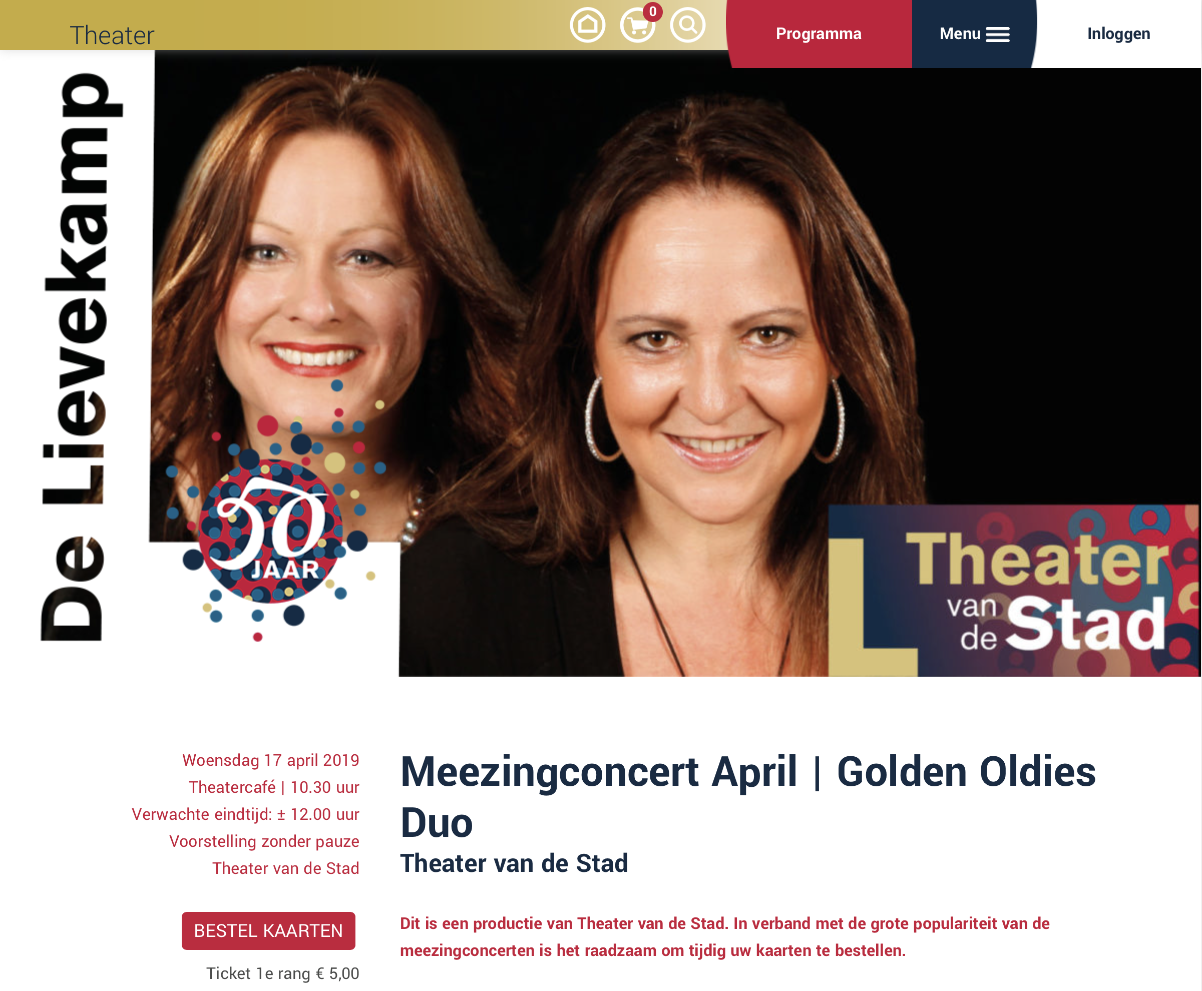 2e Meezingconcert Theater De Lievekamp